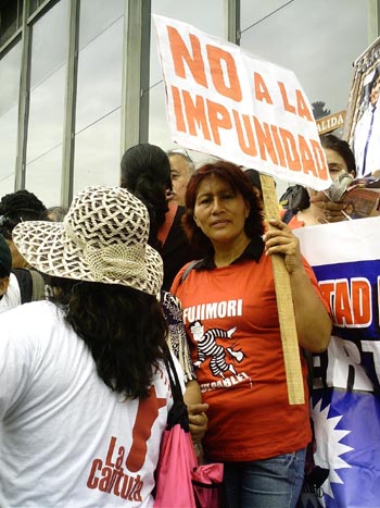 Movilizaci&oacute;n contra Fujimori - 12 marzo 2009