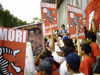 Movilizaci&oacute;n contra Fujimori - 12 marzo 2009