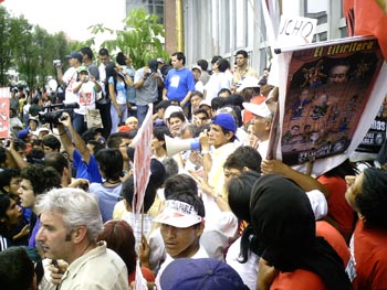 Movilizaci&oacute;n contra Fujimori - 12 marzo 2009