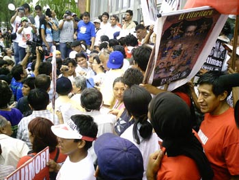Movilizaci&oacute;n contra Fujimori - 12 marzo 2009