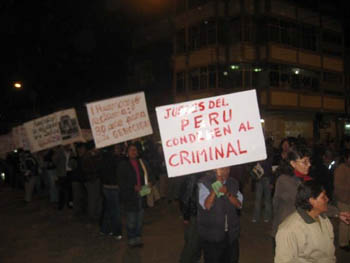 Marcha en Huancayo contra el Indulto a Fujimori - 12 marzo 2009