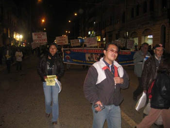 Marcha en Huancayo contra el Indulto a Fujimori - 12 marzo 2009